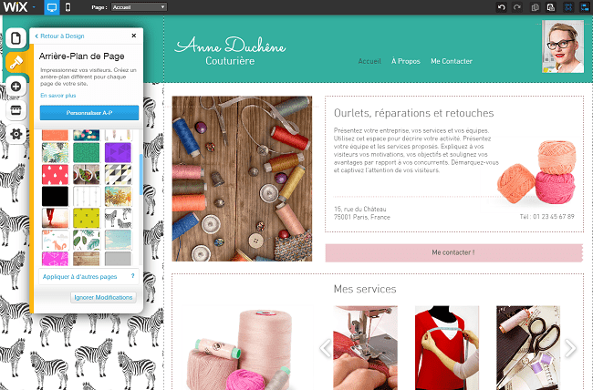 Site de rencontre wix